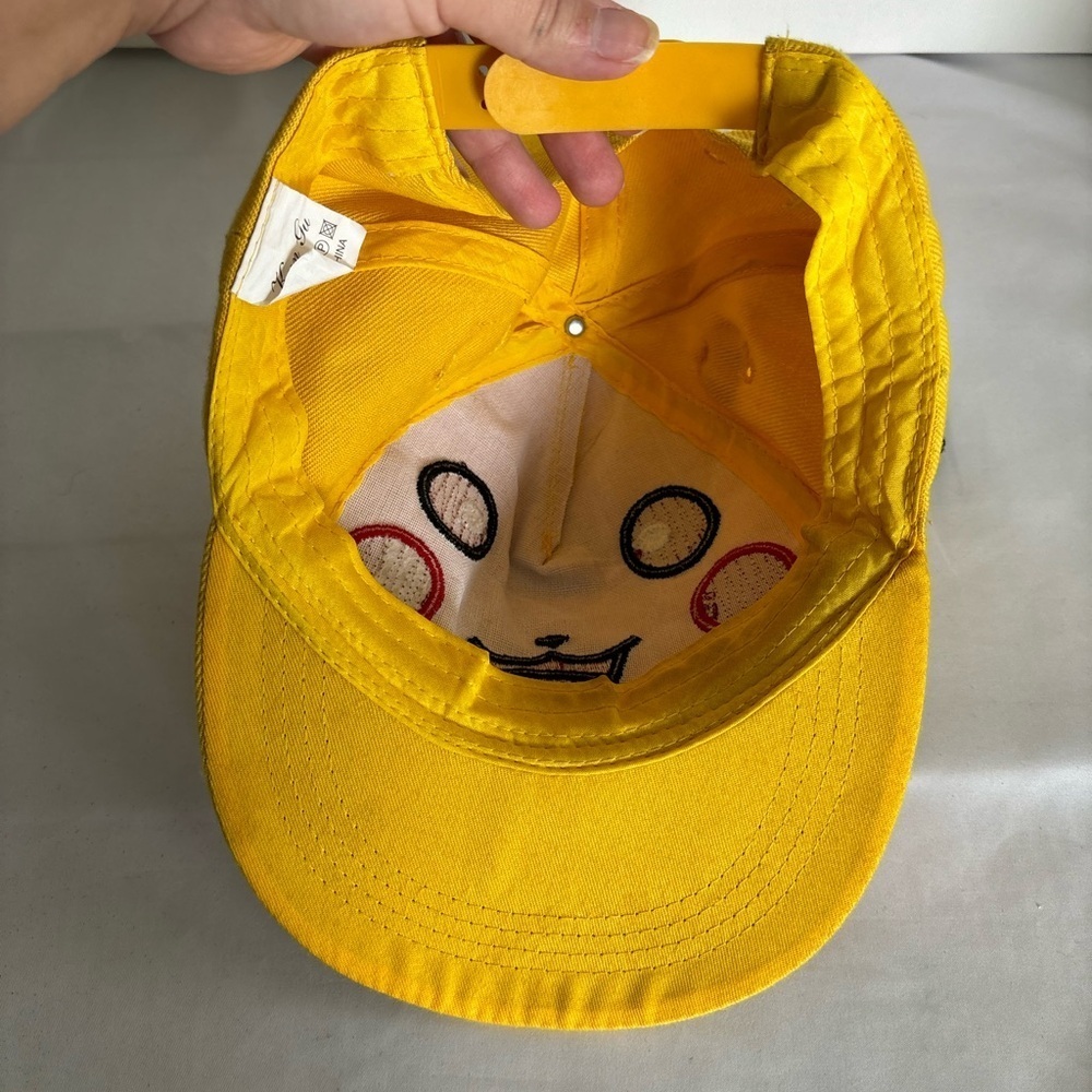 Pikachu Pokemon yellow men's snap back hat - Picture 4 of 6
